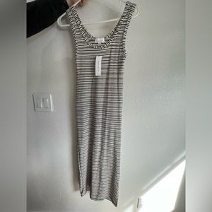 Top Shop striped maxi dress with side slit